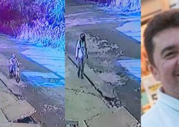 Vídeo mostra momento em que bandid0s chegam para r0ubar dono do Baratão da Carne em Manaus 