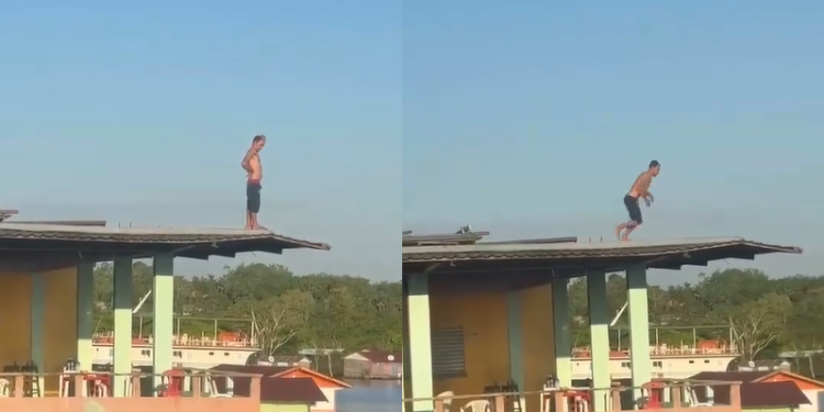 Vídeo: Homem pensa que chifre é asa e se j0ga de laje após traiçã0 no Iranduba