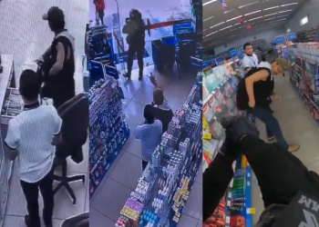 Veja homem com deficiência auditiva r0uband0 e sendo pr3s0 durante r0ubo em drogaria de Manaus; vídeo