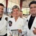Delegado-geral adjunto presta homenagem ao ministro Luiz Fux por trabalho social com jiu-jítsu
