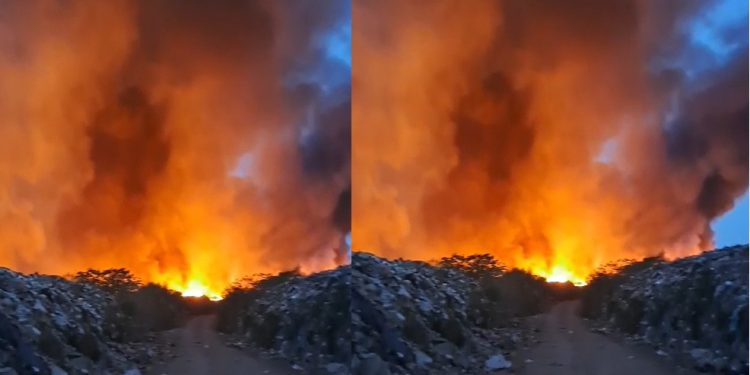 Vídeo: após mais de 40 horas de incêndio no lixão, Iranduba está com o ar contaminado