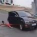 Vídeo forte: mulher é jogada de dentro do carro no bairro Jorge Teixeira