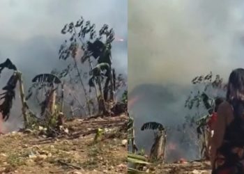 Vídeo: lixão de Manacapuru pega fogo e preocupa moradores da área
