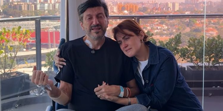 Em primeiro vídeo após diagnóstico de doença fatal, Lito chora ao lado da esposa: ‘não tenho medo de morrer’
