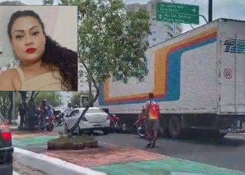 Vídeo: Mulher sai para comprar alimentos e acaba m0rta em ac1dente envolvendo caminhão em Manaus