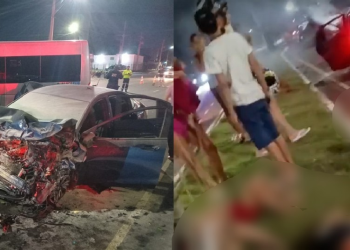 Vídeo: Motorista m0rre e três cr1anças estão internadas após c0lisão frontal na Zona Oeste de Manaus
