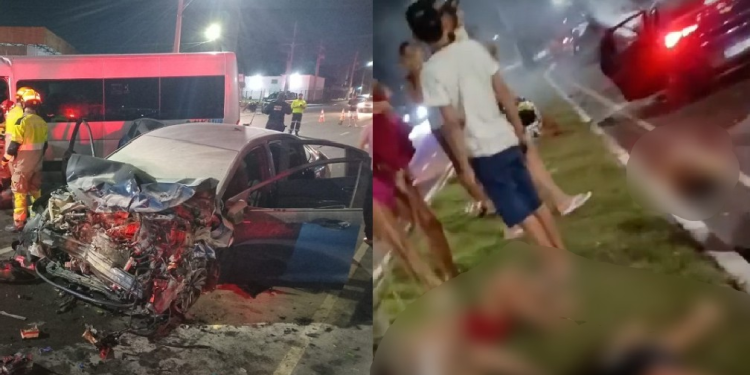 Vídeo: Motorista m0rre e três cr1anças estão internadas após c0lisão frontal na Zona Oeste de Manaus