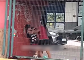 Vídeo: Mulher não arr3ga pro macho, m2te a p0rrad@ nele na parada e ele f0g3 em Manaus