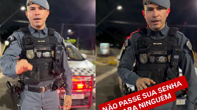 Vídeo: Sargento alerta sobre uso do nome da PM para extrair senhas de celulares r0ubados em Manaus