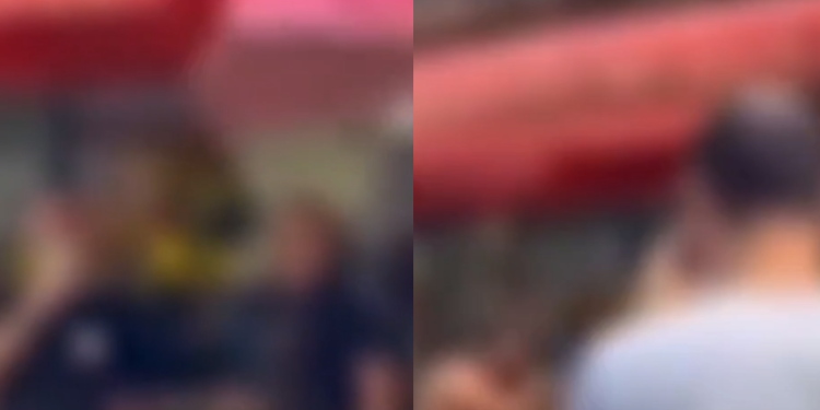 Vídeo: Em br1ga acalorada no meio da rua, homens acabam perdendo as roupas e ficando n*s