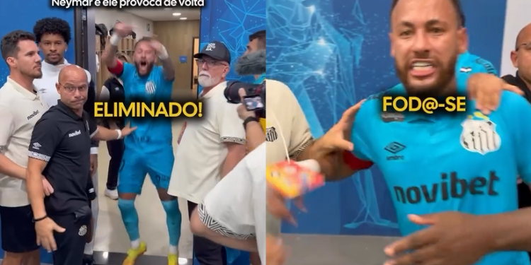 Neymar perde a cabeça, gr1ta e x1nga equipe do Remo após vitória santista: ‘F0da-s3’; veja