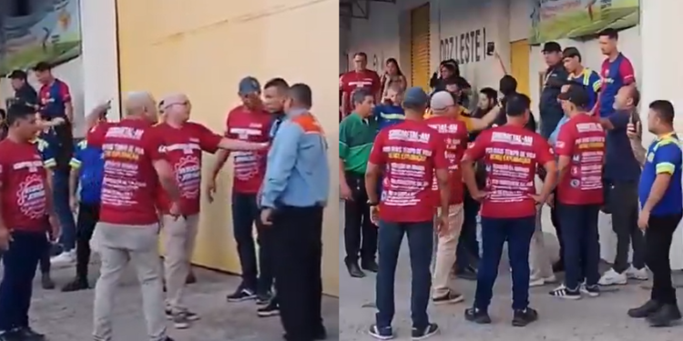 Vídeo: P0rrada expl0de em ponto de protesto de motoristas do Transporte Especial de Manaus