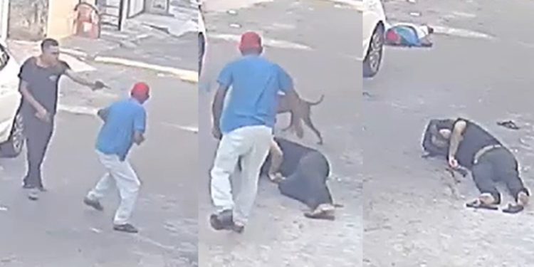 Vídeo: homens vão para a p0rrada na rua e acabam m0rrendo com a mesma arma