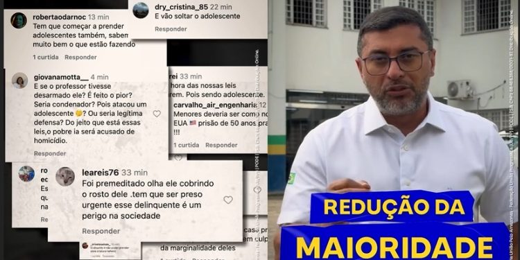 ‘Cr1me cometido por men0r, não é menor’, diz Wilson Lima ao defender redução da maioridade penal após at@que em Manaus