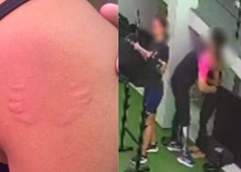 Vídeo: Instrutor é denunciado após agarrar professora pela cintura, levantá-la e morder seu ombro