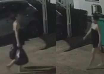 Vídeo: Mulher é flagrada levando caixa com recém-nascida até lixeira de condomínio