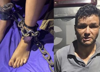Cinco dias de terr0r: mulher é encontrada acorrentada e relata ab*s0s do ex