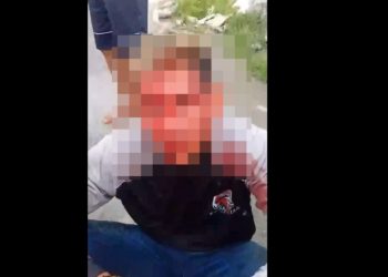 Vídeo: todo arrebentad0, suspeit0 que esfaque0u homem em Manaus é interrogado: ‘tu furou meu pai’