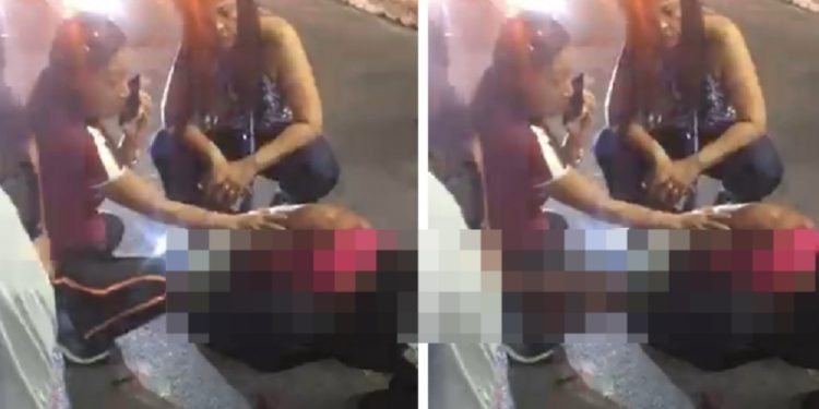 Vídeo: casal atr0pelado no viaduto “Passarão” não consegue se levantar do asfalto