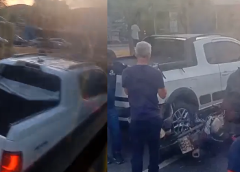 Vídeo: Motociclista m0rr3 em ac1dente com carro em plena avenida Brasil