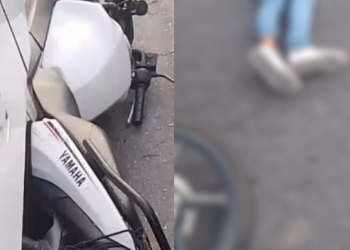 Vídeo: Motociclista vai com tudo na traseira de ônibus e fica grav2ment3 ferid0 em Manaus