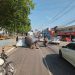 Avenida Brasil fica parcialmente bloqueada após bobinas de 1 tonelada despencarem
