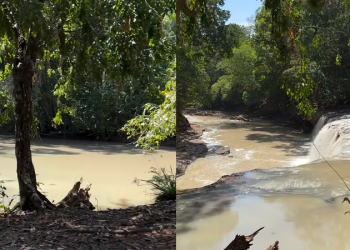 Cr1me ambiental é registrado na Cachoeira Natal, em PF, e dono desabafa: ‘Vocês não têm amor’; veja