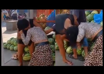 Vídeo: mulheres vão para a p0rrada em busca da maior salsicha da feira de Coari