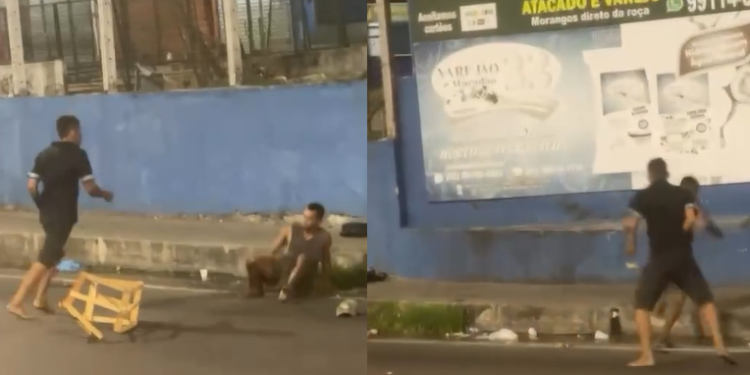‘UFC de rua’: dupla troca s0cos e chut3s diante de plateia na Zona Leste de Manaus; veja