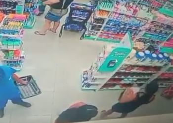 Vídeo: Trio de mulheres furt@ drogaria na avenida Brasil; cada uma tinha uma função diferente
