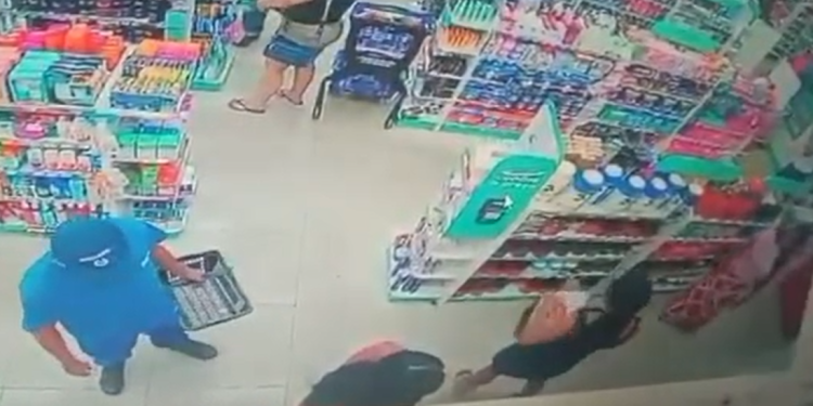 Vídeo: Trio de mulheres furt@ drogaria na avenida Brasil; cada uma tinha uma função diferente