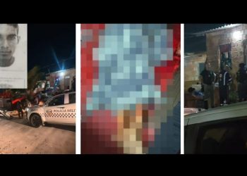 Foto mostra marido m0rto com fac@ no pescoço ao lado da esposa m0rta em Manaus