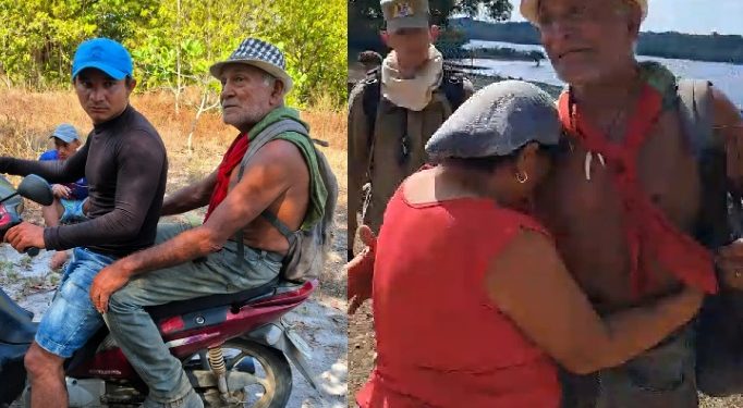 Vídeo: idoso desaparecido no Amazonas sobrevive comendo castanha em casa abandonada