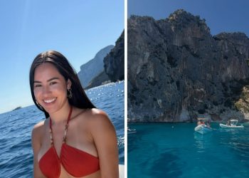 Veja as fotos de Isabelle Nogueira na Sardenha: ‘um ponto rubro em meio a uma imensidão azul’