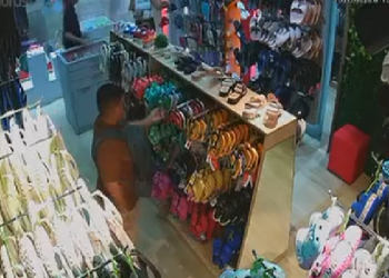 Vídeo: Em shopping de Manaus, falso cliente consegue deixar prejuízo de mais de R$ 7 mil em loja