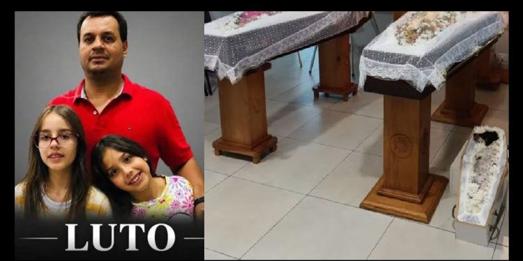 Cachorrinha que m0rreu em ac1dente com tutor e as duas filhas dele, é velada ao lado da família