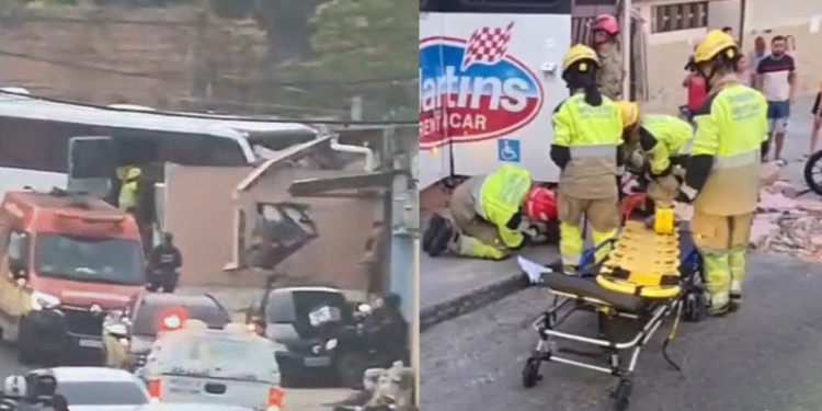 Motorista de rota avisa em ligação que está passando mal, c0lide com muro e fica pr3s0 às ferragens em Manaus