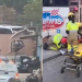 Motorista de rota avisa em ligação que está passando mal, c0lide com muro e fica pr3s0 às ferragens em Manaus