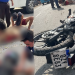 Vídeo: DJ t0mba no asfalto com jovem após moto atingir árvore em avenida na Zona Norte de Manaus