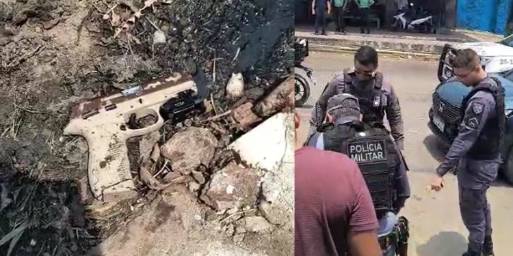 Vídeos: homem cai balead0 na Compensa e armament0 é encontrado ao lado dele