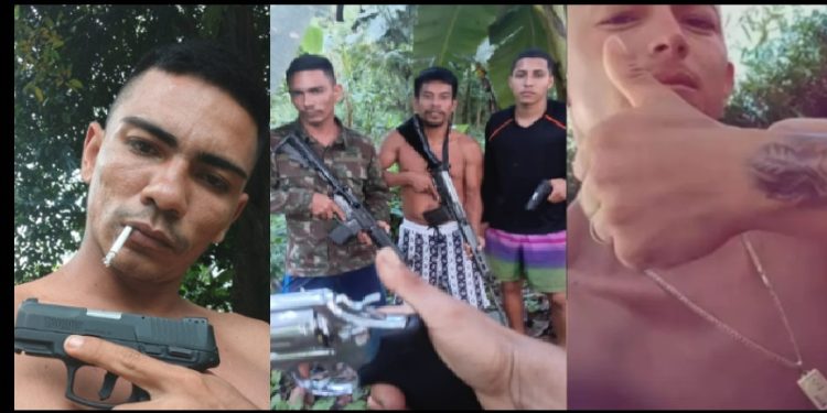 “Piratas dos rios” de alta periculosidade ostentam armament0 para intimidar os amazonenses