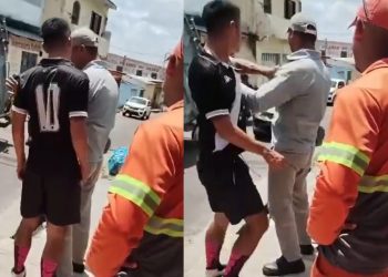 Vídeo: motora é ameaçad0 por brigã0 na rua em Manaus: ‘quase mat0u o cara’