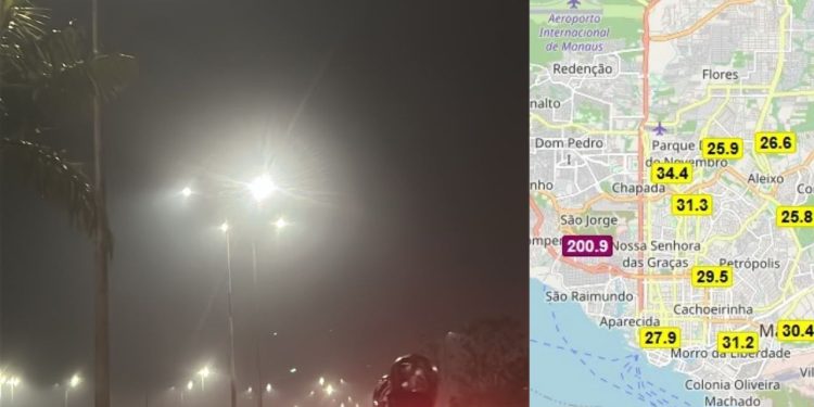 Fumaça aumenta e qualidade do ar começa a piorar em Manaus