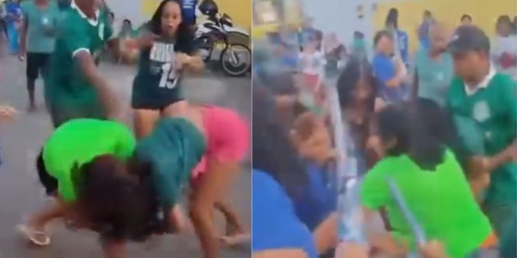 Vídeo: Discussão esquenta e apoiadores de políticos saem na porrada