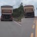 Vídeo: carreta ultrapassa em local proibido e quase causa tragédia na BR-174