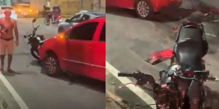Vídeo: Motociclista m0rre após ac1dente com carro e duas motos na avenida Margarita, em Manaus