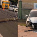 C0lisã0 contra poste deixa casal grav3ment3 f3rid0 e interdita parcialmente avenida Coronel Teixeira