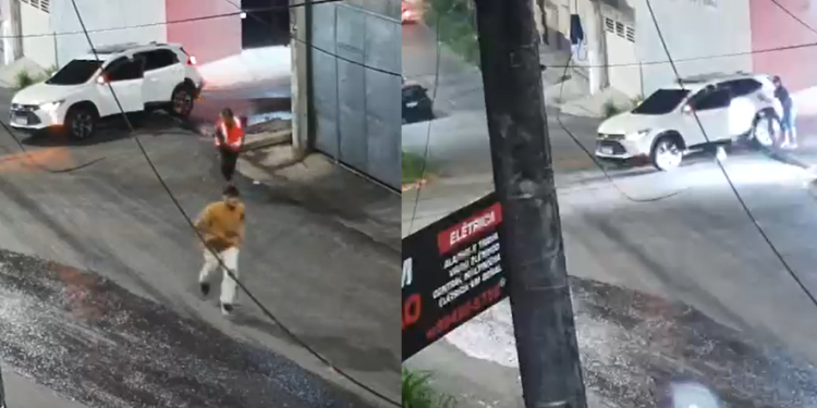 Vídeos: Cr1m1n0s0s saem c0rrend0 após sequência de arrastã0 pelo bairro Flores