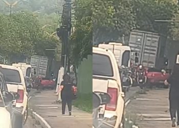 Vídeo: acidente entre três carros congestiona Rodrigo Otávio e se espalha até a Bola do Coroado