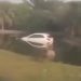 Vídeo: carro cai dentro do lago do motel em Manaus: ‘furando o couro’
